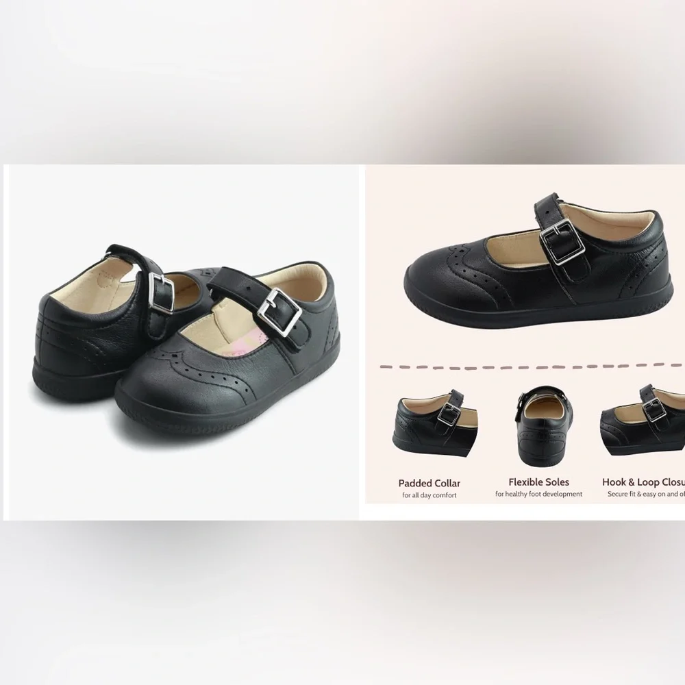 Livie & Luca Classic Black Kids Libra Mary Jane Shoes size 9 NWOT